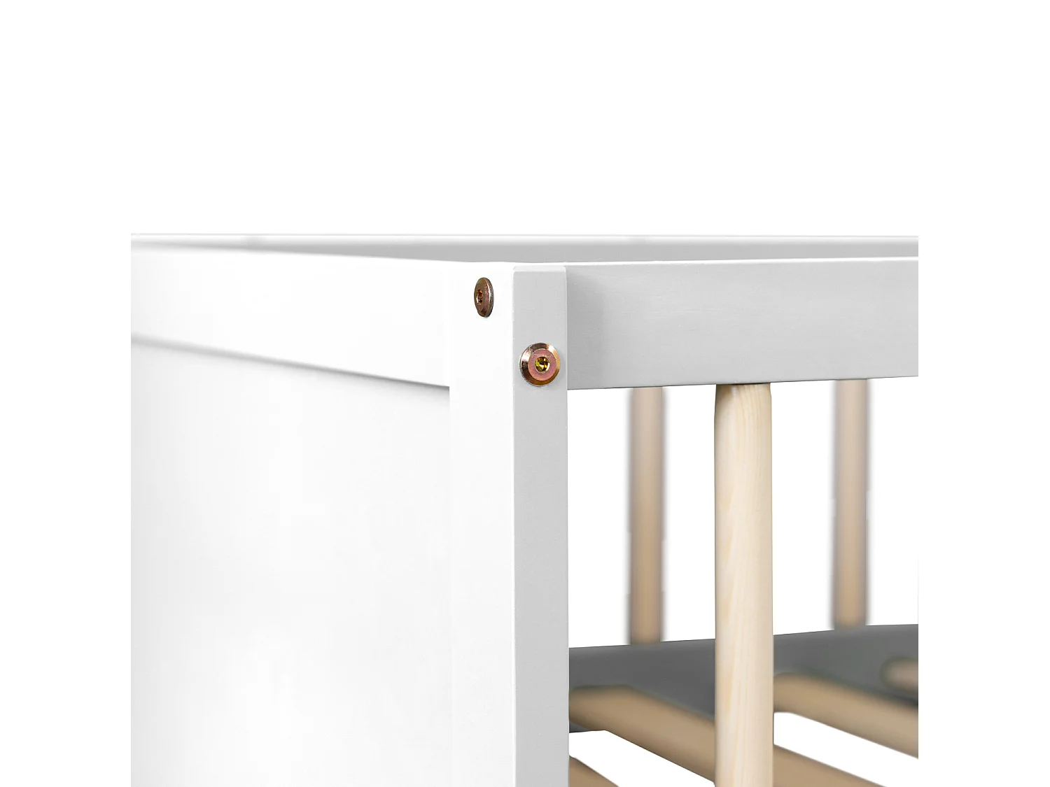 Lit pour enfant 190x90cm blanc ADAM - HAPPY GARDEN