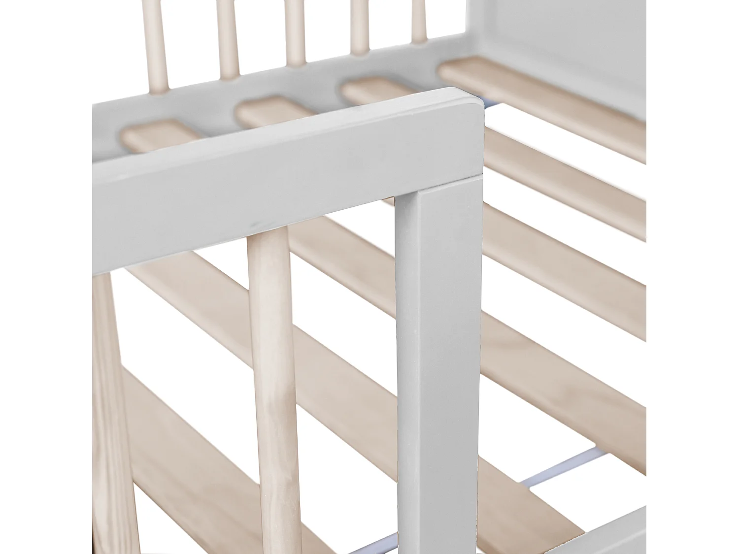 Lit pour enfant 190x90cm blanc ADAM - HAPPY GARDEN