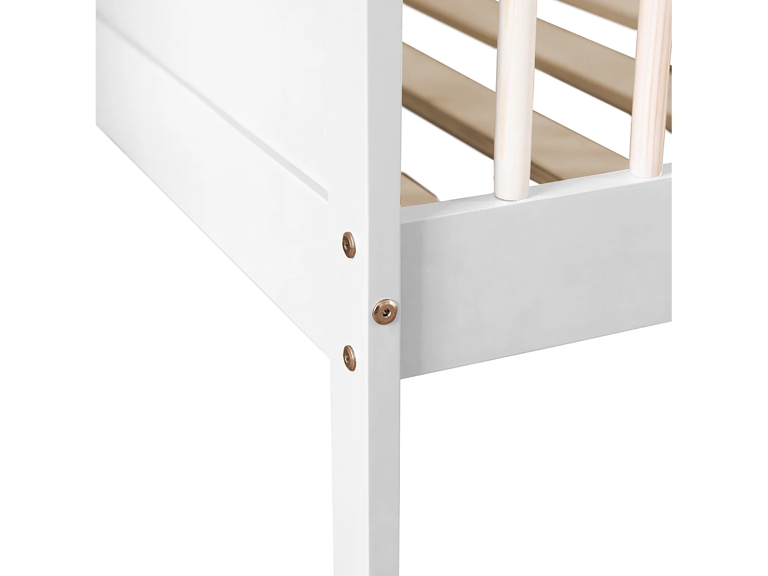 Lit pour enfant 190x90cm blanc ADAM - HAPPY GARDEN