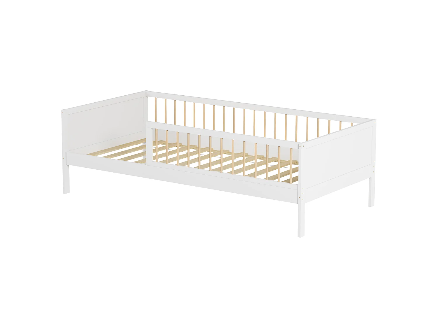 Lit pour enfant 190x90cm blanc ADAM - HAPPY GARDEN