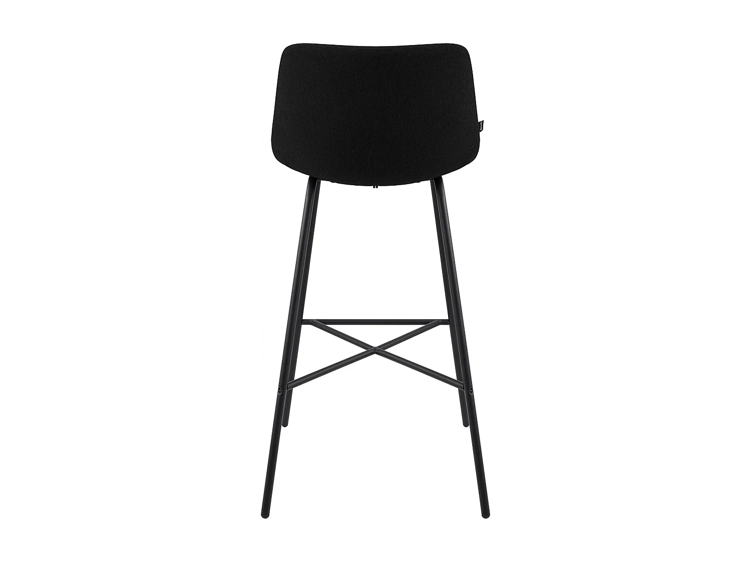 Tabouret de bar - Tissu - Noir - Altona