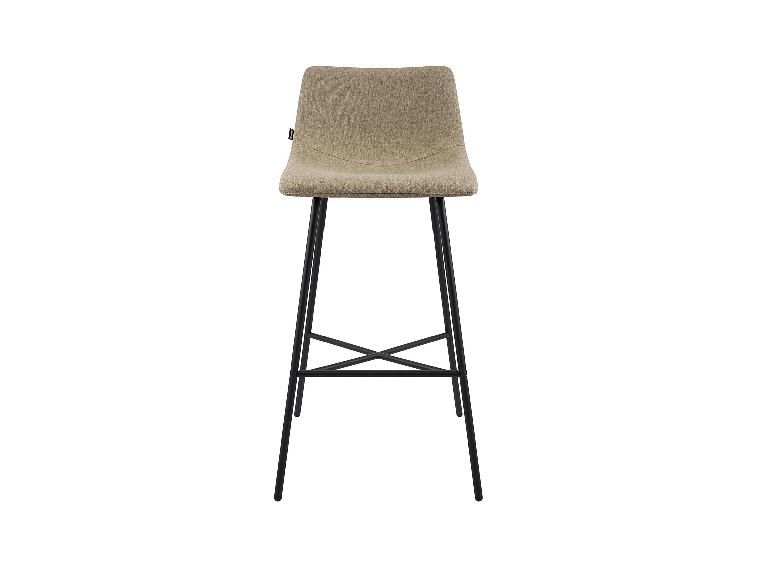 Tabouret de bar - Tissu - Taupe - Altona
