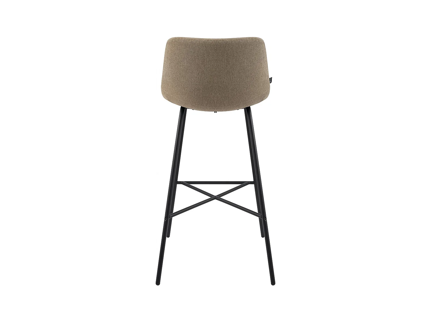 Tabouret de bar - Tissu - Taupe - Altona