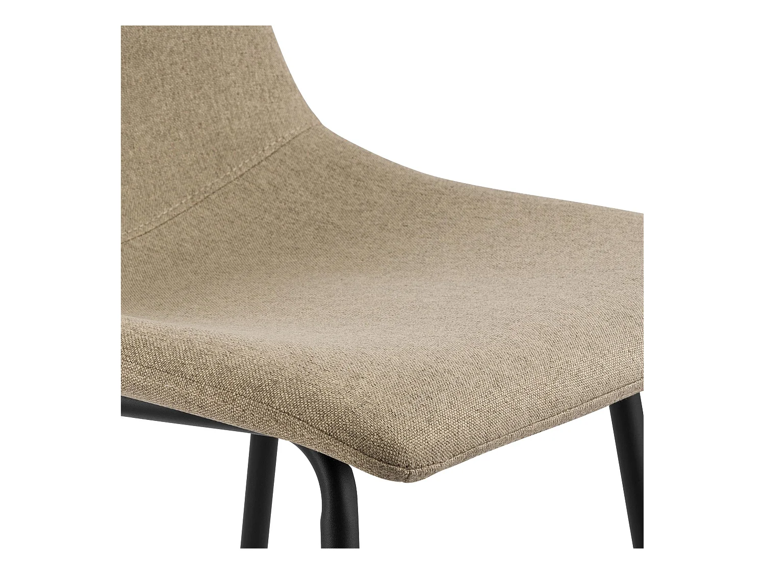 Tabouret de bar - Tissu - Taupe - Altona