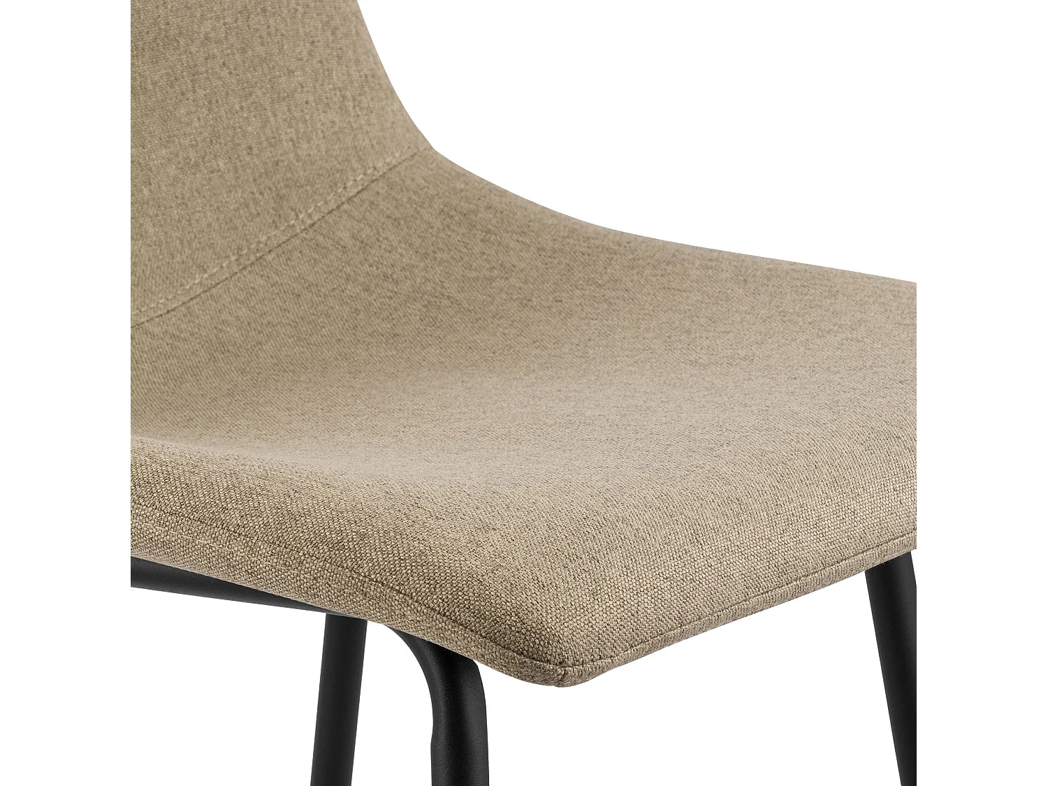 Tabouret de bar - Tissu - Taupe - Altona