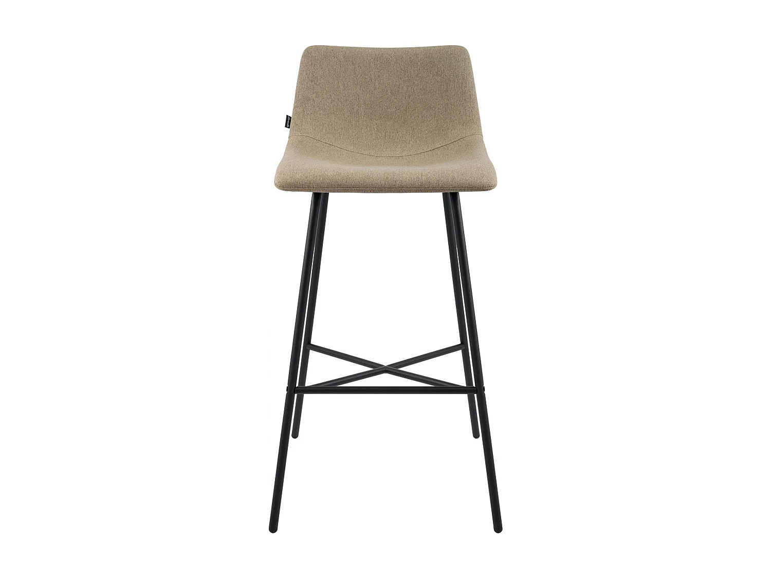 Tabouret de bar - Tissu - Taupe - Altona