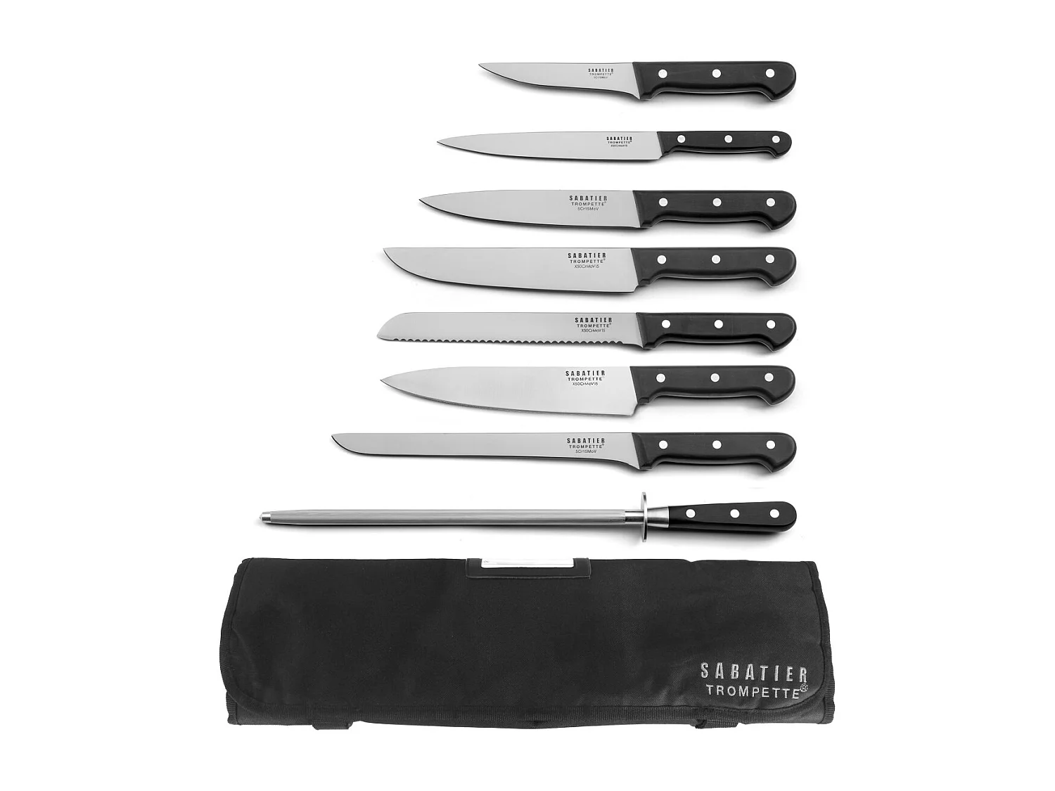 Universal - Trousse souple avec 8 couteaux de cuisine