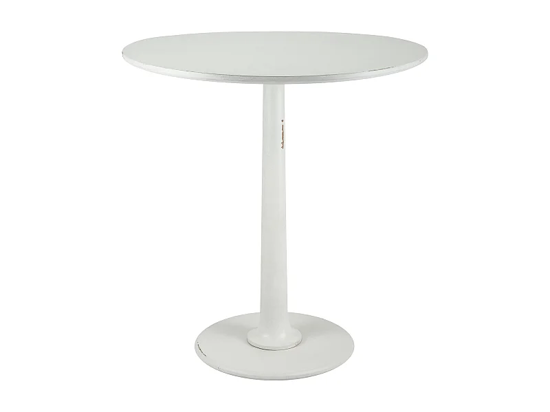 Table d'appoint - rond Ø 70 cm - Bois - Blanc antique - Morristown