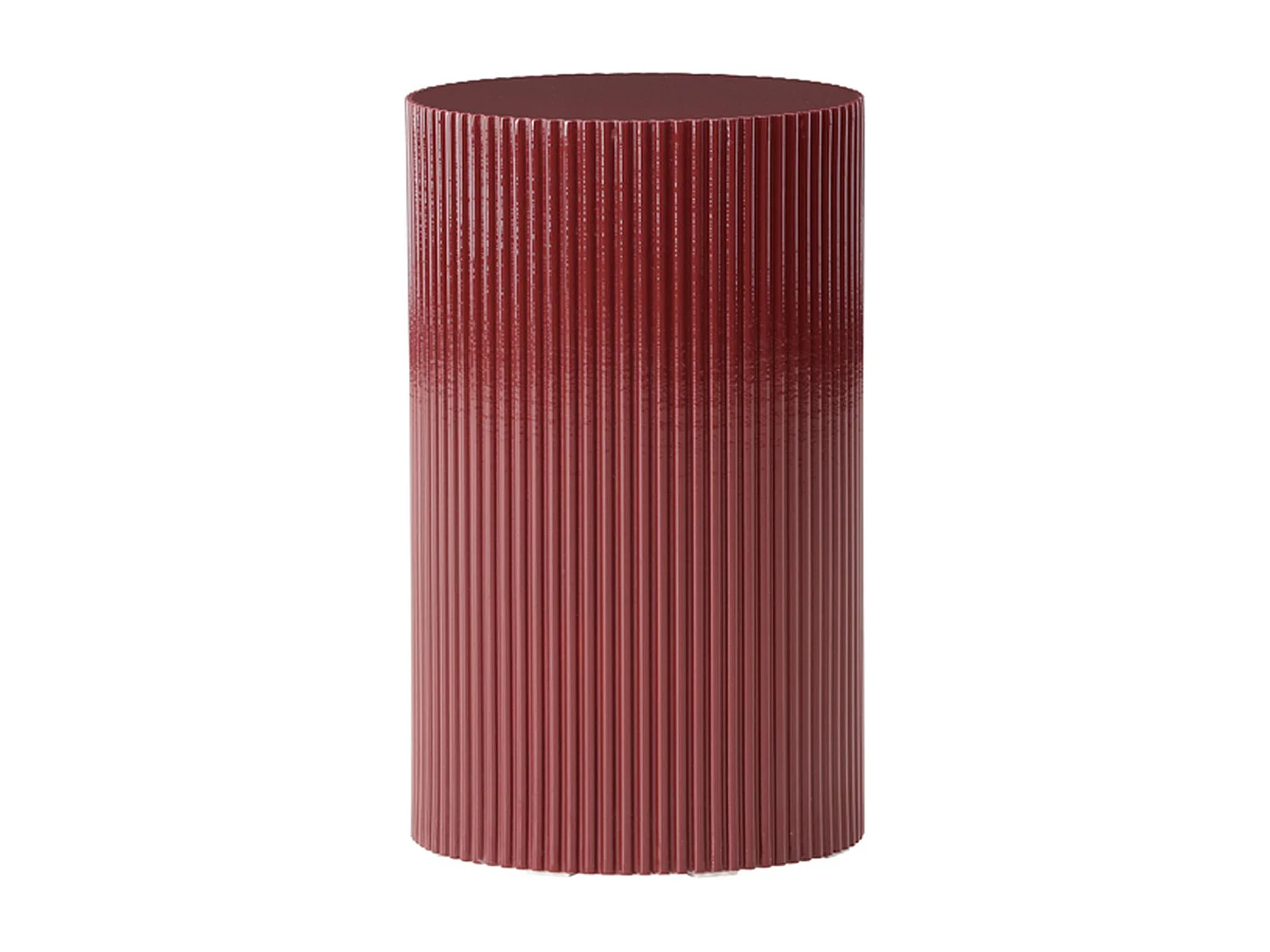 Table d'Appoint Nervurée "Lenox" 50cm Bordeaux