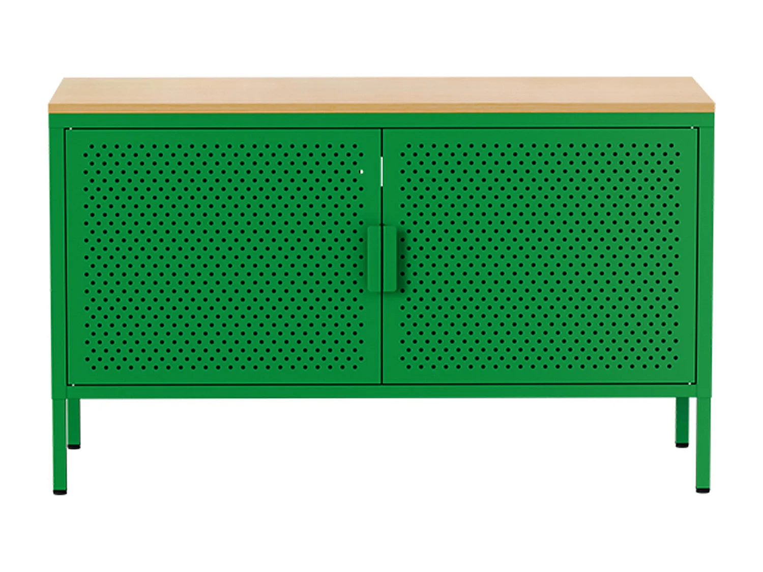 Buffet moderne 2 portes L100 cm en métal vert