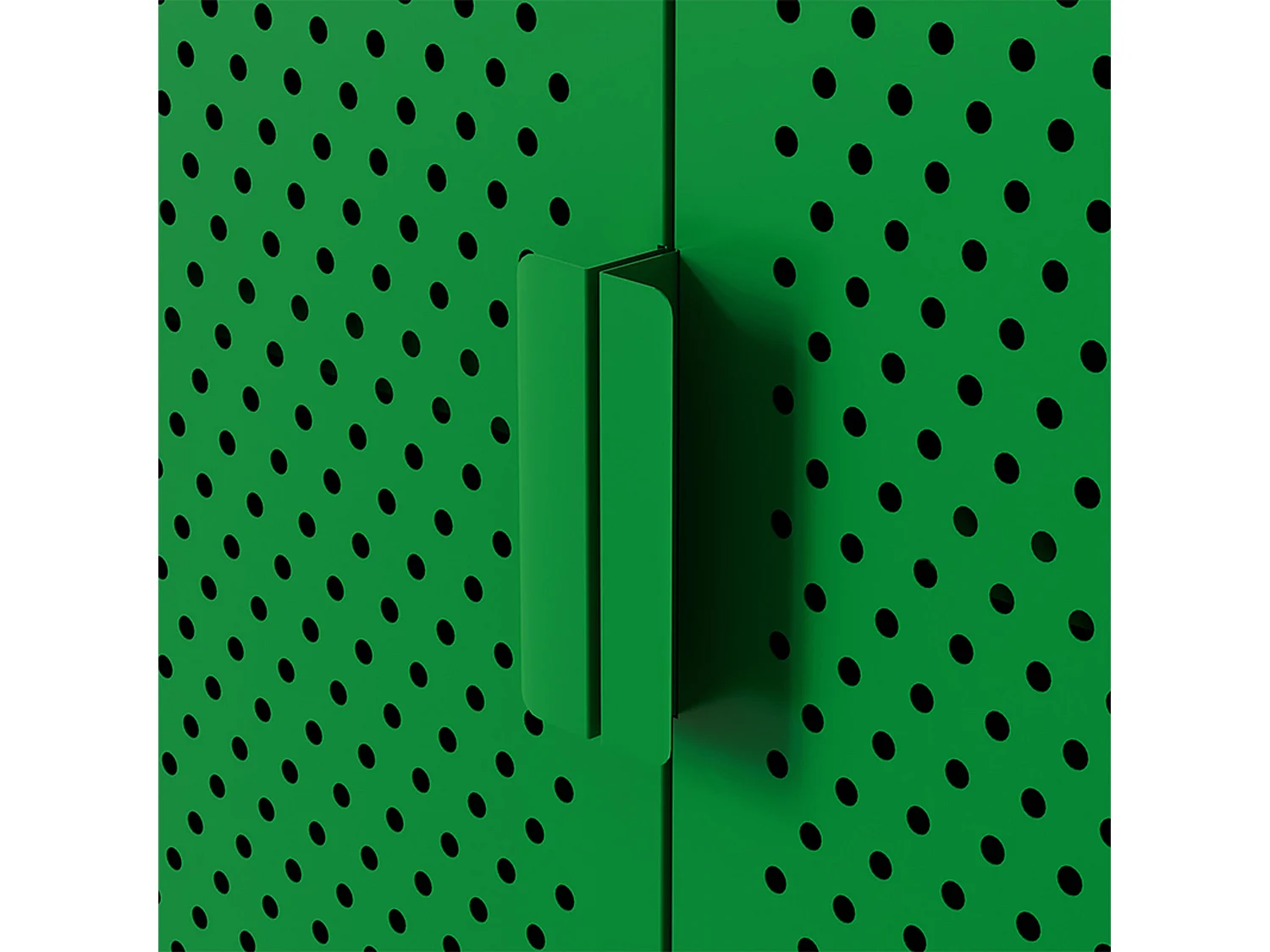 Buffet moderne 2 portes L100 cm en métal vert