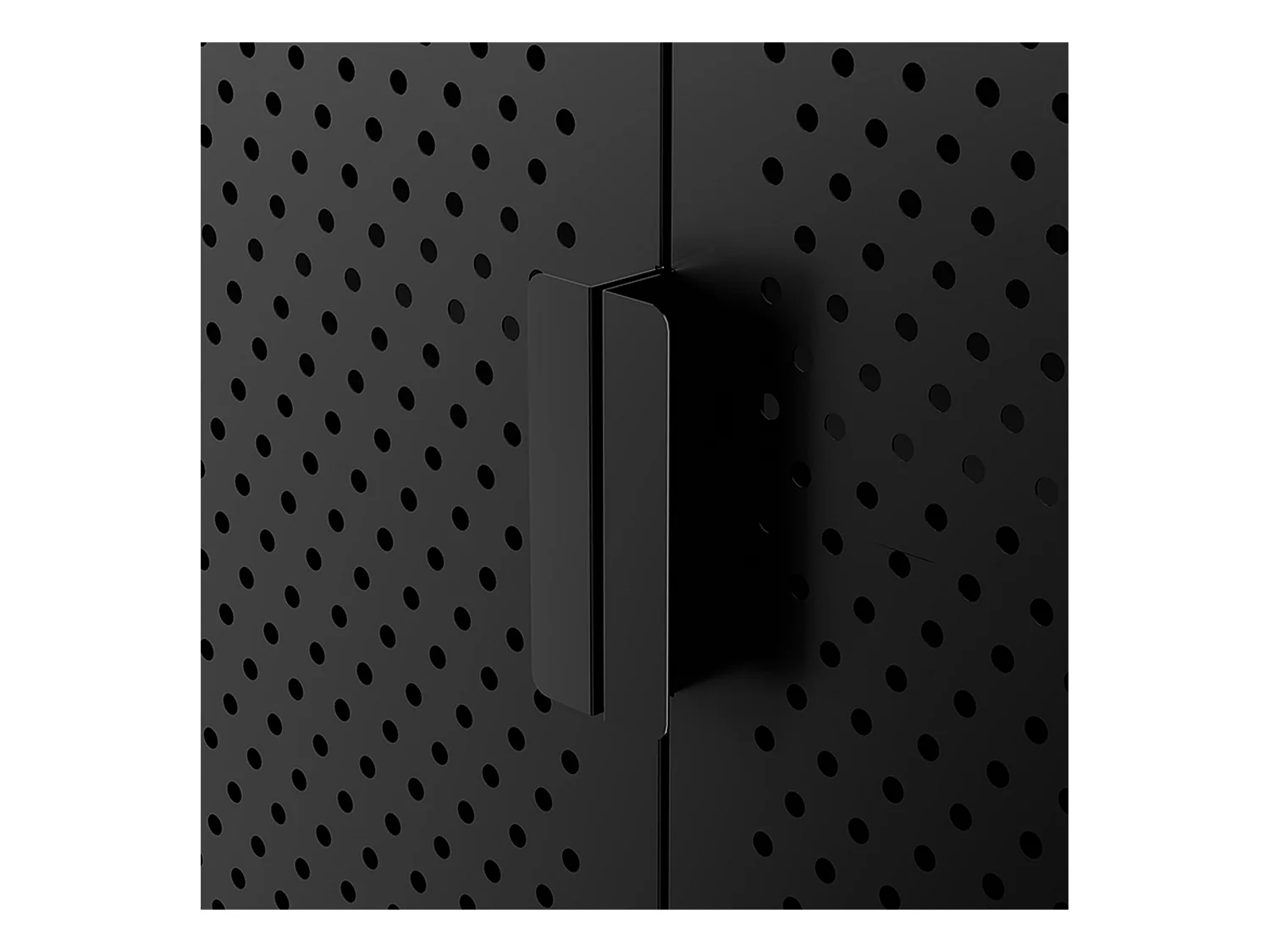 Buffet moderne 2 portes L100 cm en métal noir