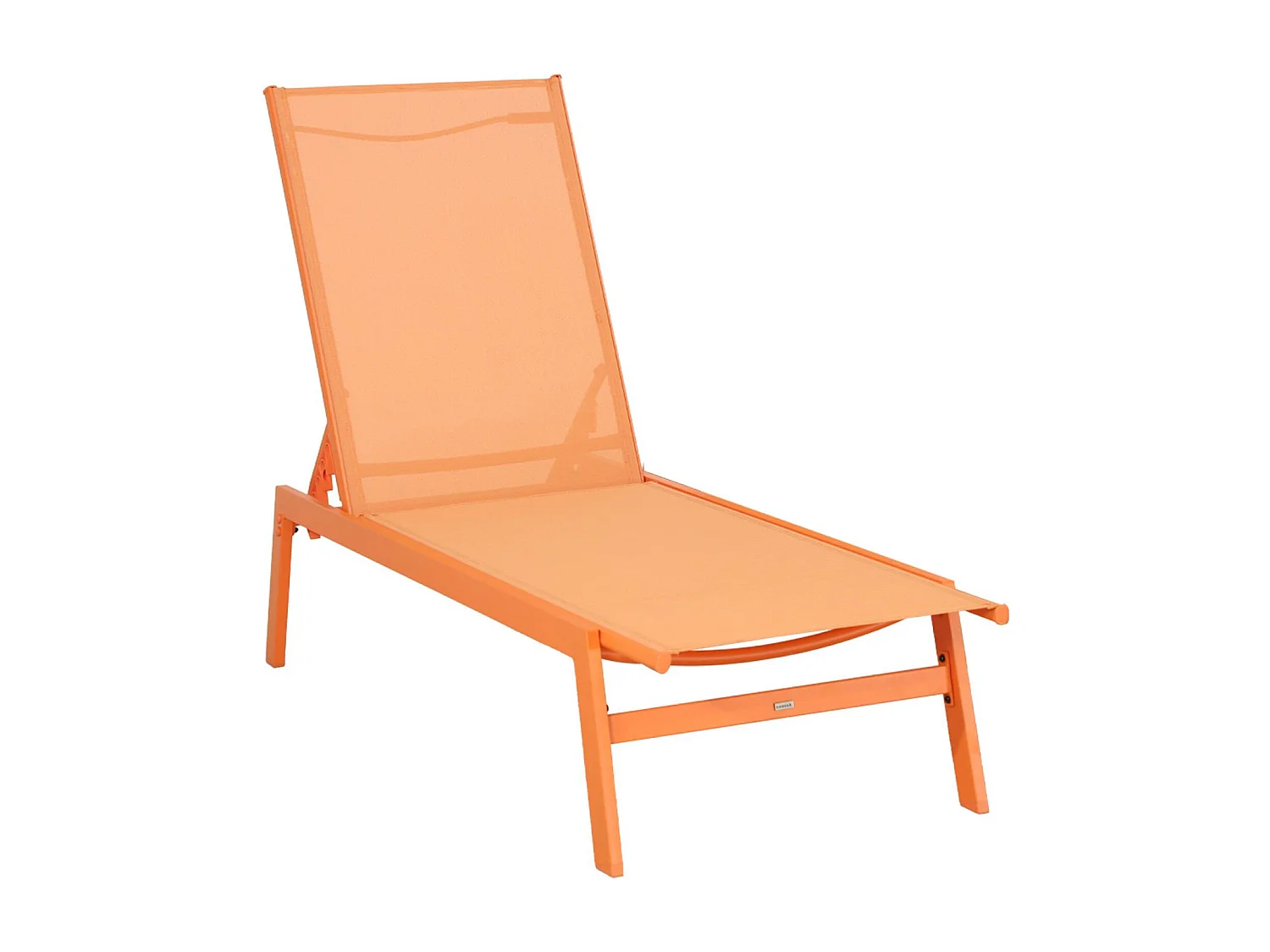 Tumbona de acero multi posiciones, set de 2 naranja