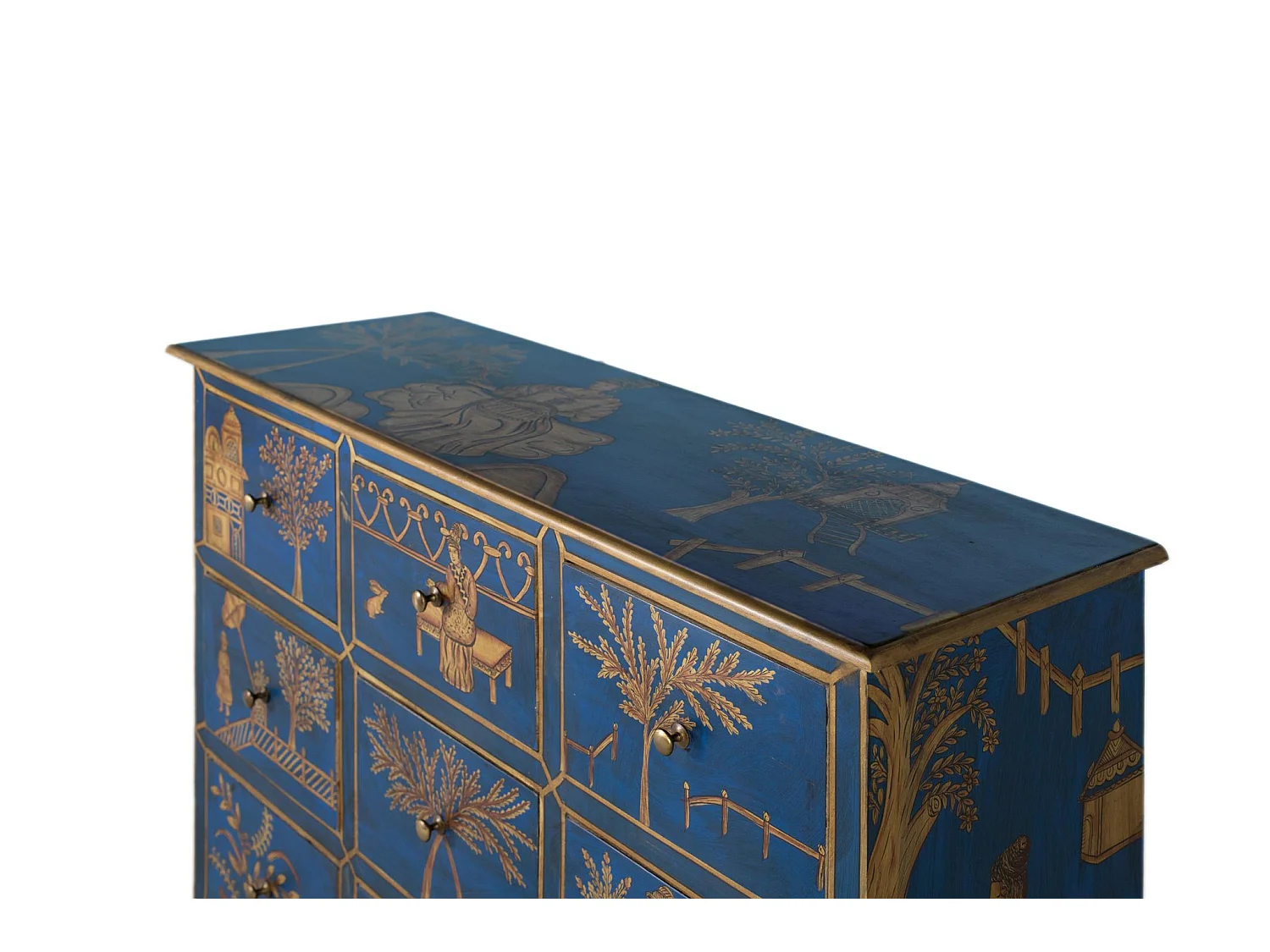 Commode van mangohout, 120 cm, klassieke moderne stijl - 90x120x40