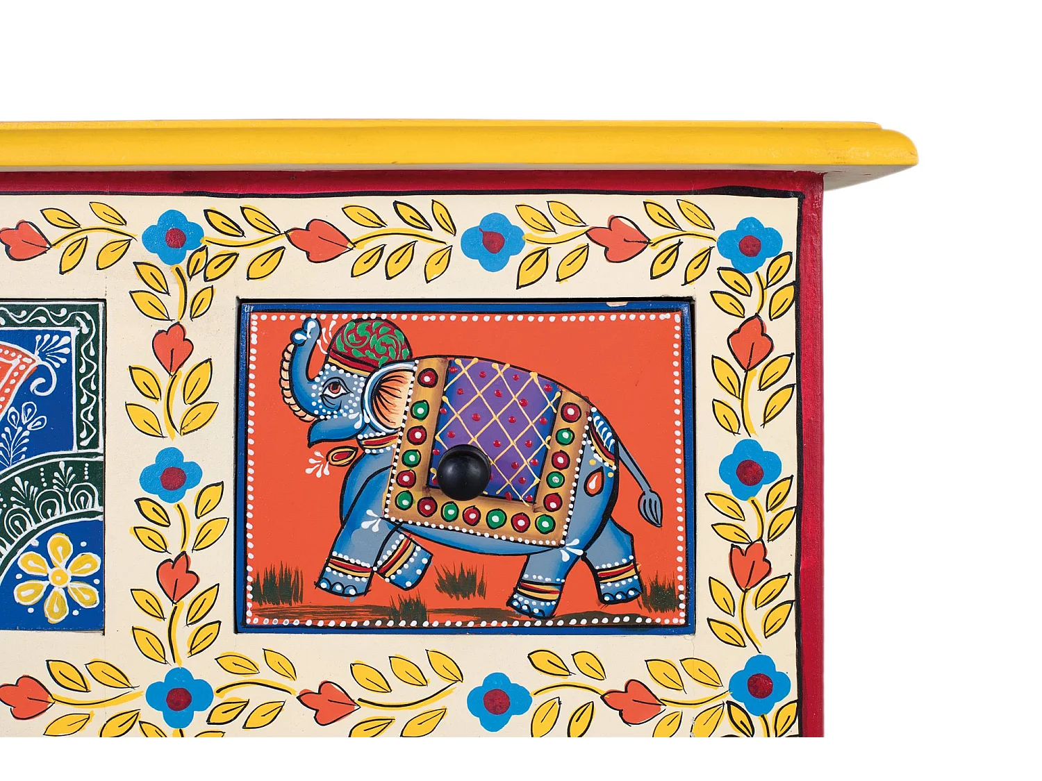 Mueble auxiliar con 9 cajones pintados a mano multicolor