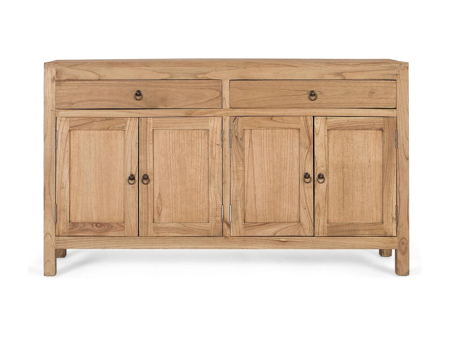 Bufet en Bois de Mindi Massif Fabriqué à la Main