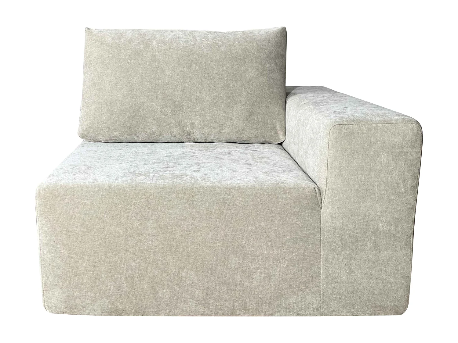 Hoekfauteuil voor modulaire bank in stof met ecru L 100 cm