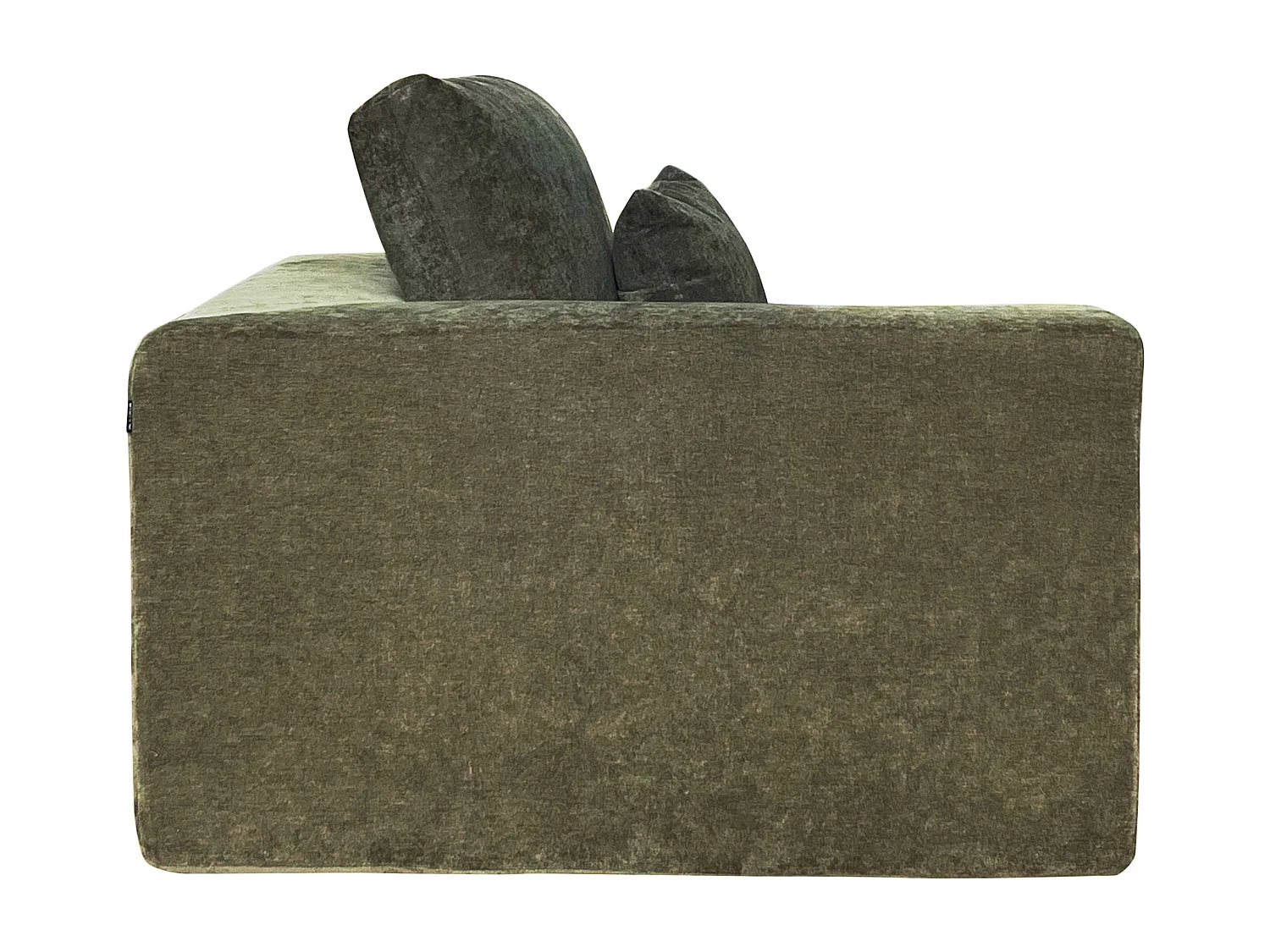 Fauteuil d'angle pour canapé modulable en tissu vert L 100 cm