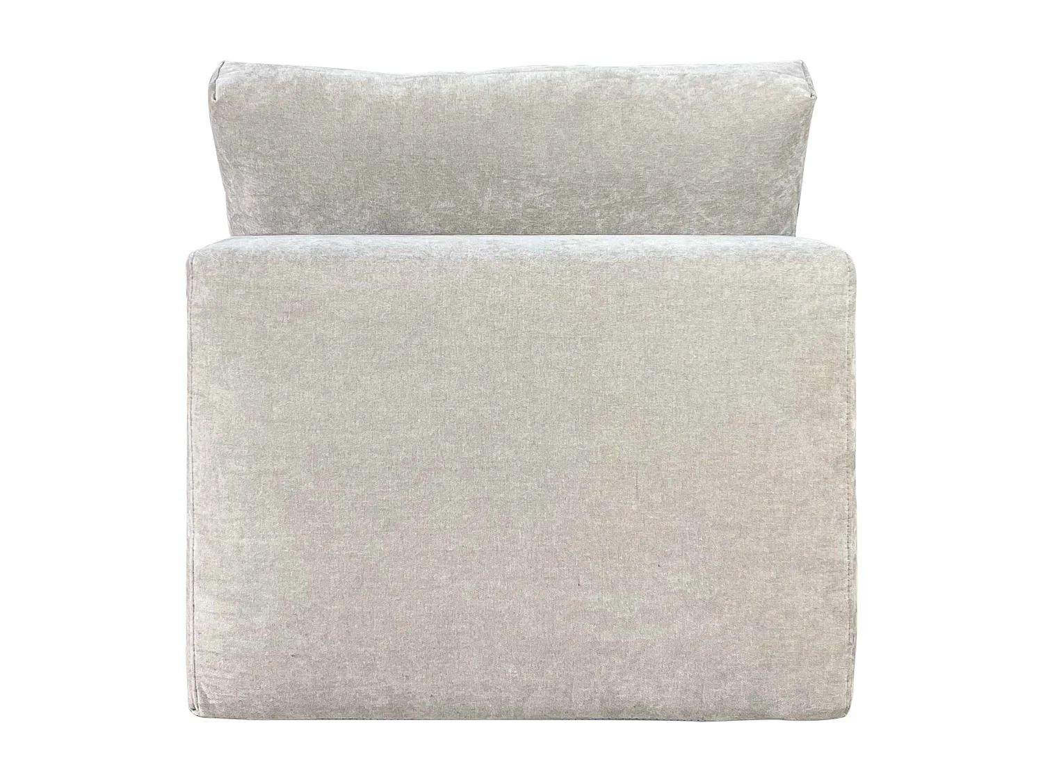 Fauteuil en tissu pour canapé modulable écru L 100 cm