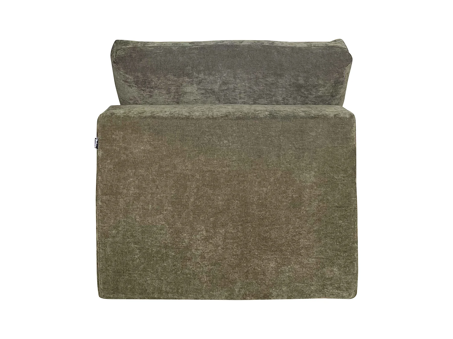 Fauteuil en tissu pour canapé modulable avec coussin vert