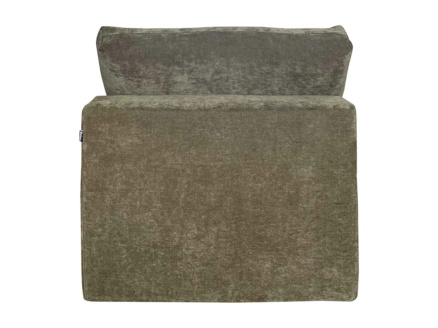 Fauteuil en tissu pour canapé modulable vert L 100 cm