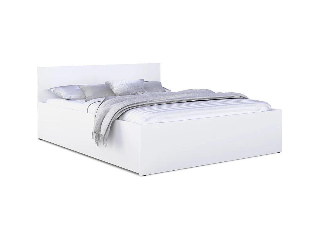 Lit coffre Paris 120 x 190 cm avec sommier à lattes relevable Blanc