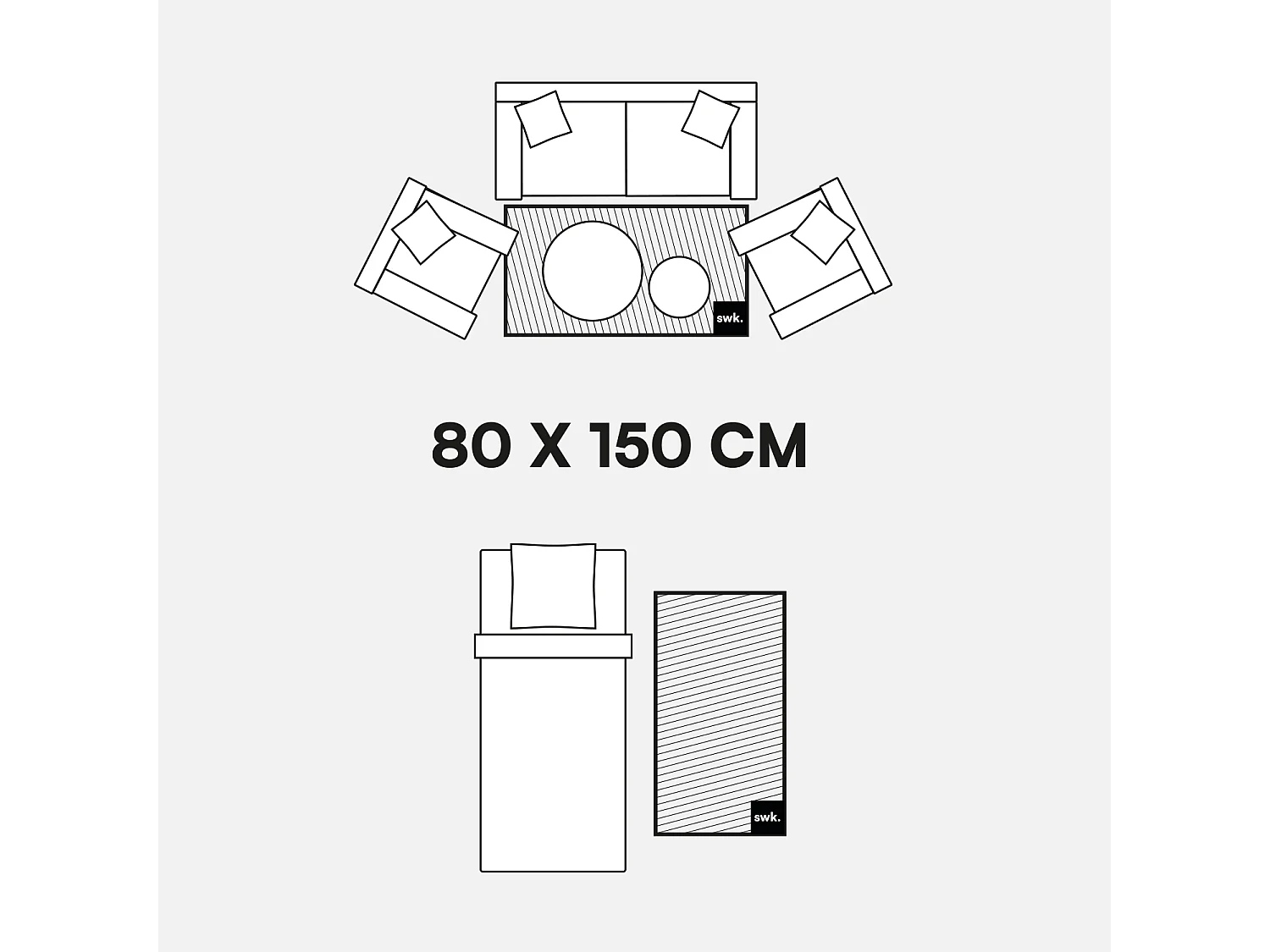 Tapis intérieur shaggy motif avec relief crème Amy 80x150cm