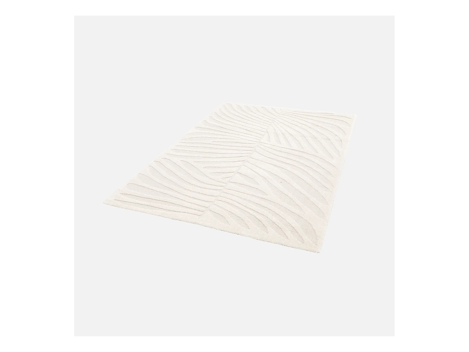 Tapis intérieur motif végétal crème Lily 160x230cm