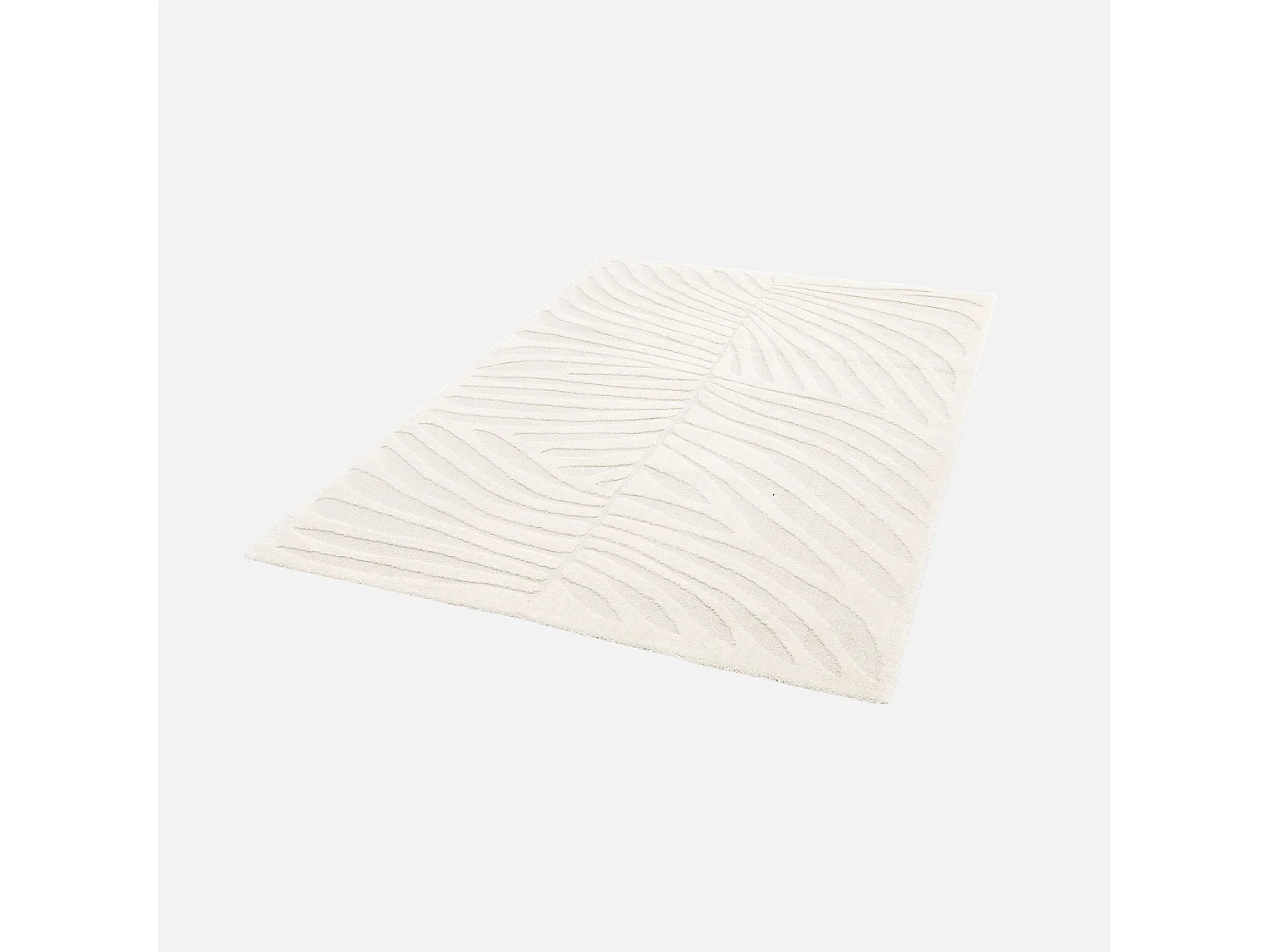 Tapis intérieur motif végétal crème Lily 200x290cm