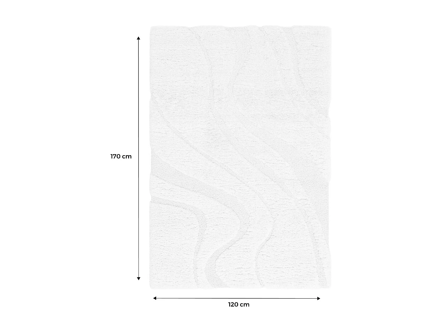 Tappy interno shaggy motivo con rilievo crema