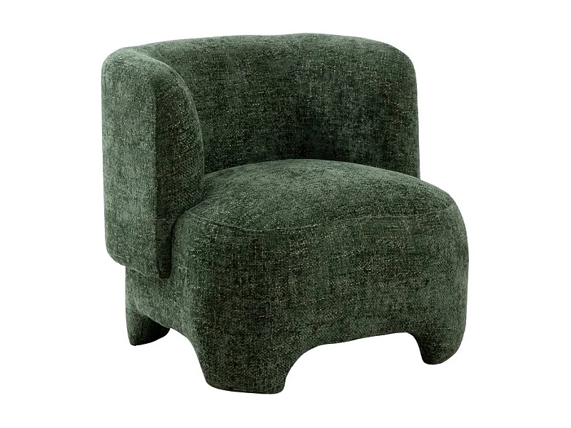 Fauteuil arrondi en tissu Norton