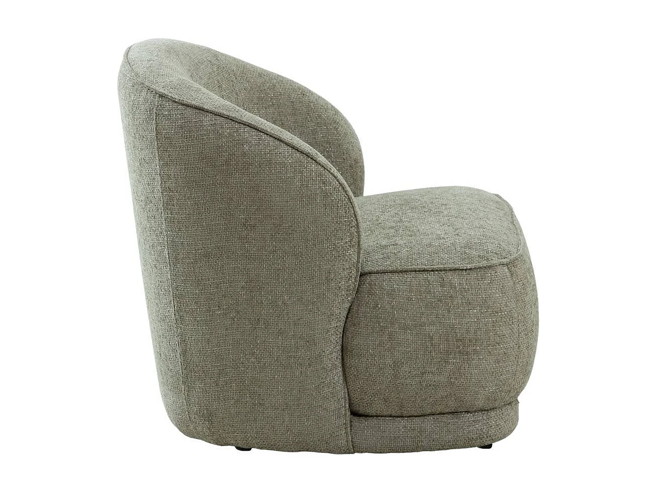 Fauteuil en tissu taupe Travis