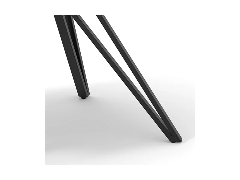 Table 180 à 260 cm céramique effet bois pieds en V - TEXAS 10