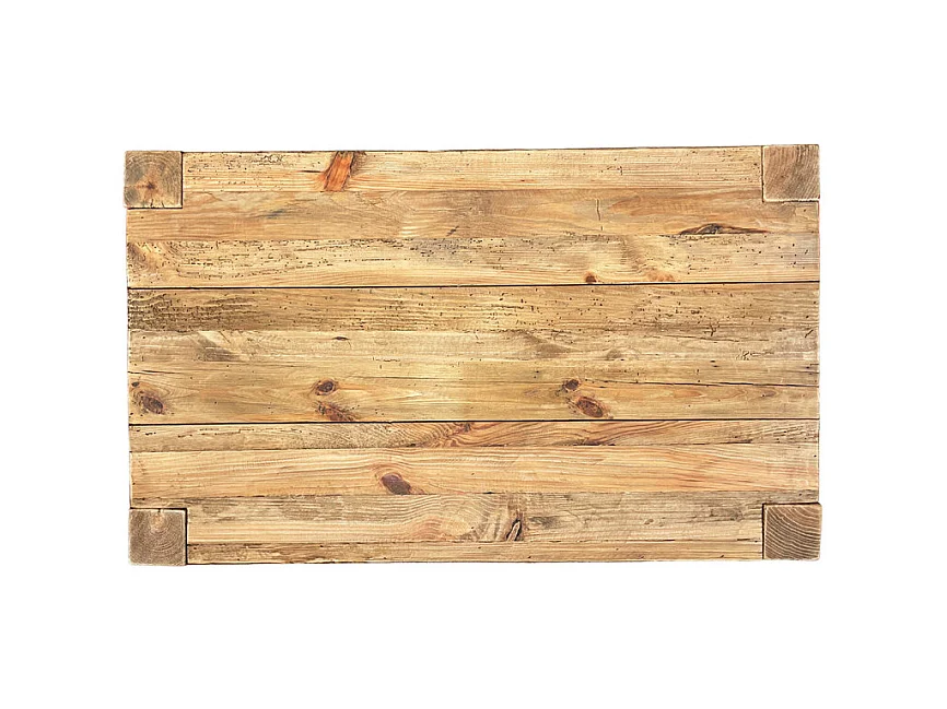 Table de repas 160 cm en bois massif de pin recyclé – CHALET