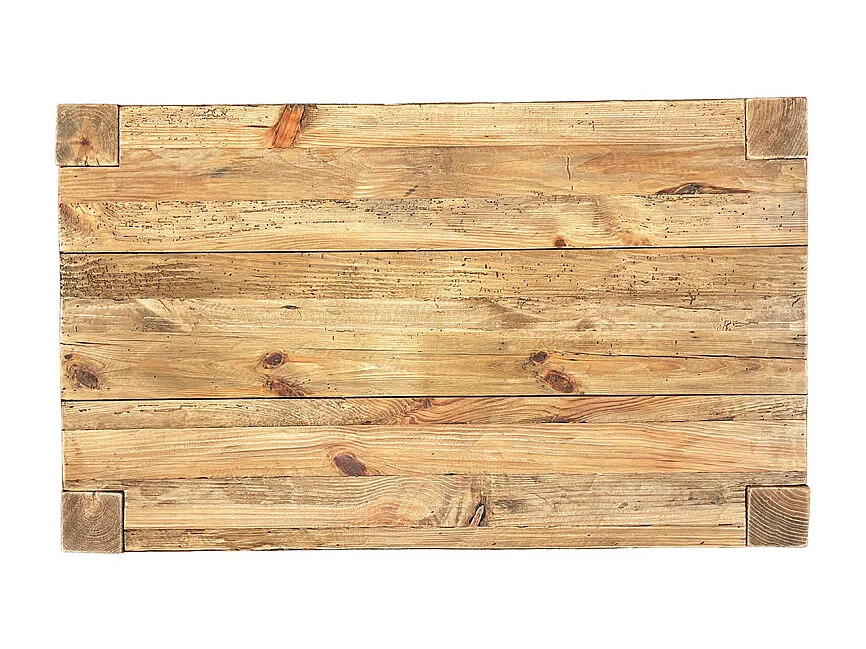 Table de repas 160 cm en bois massif de pin recyclé – CHALET