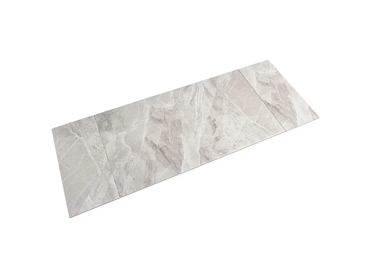 Table 180 à 260 cm céramique marbré laqué pieds en V - DAKOTA 10