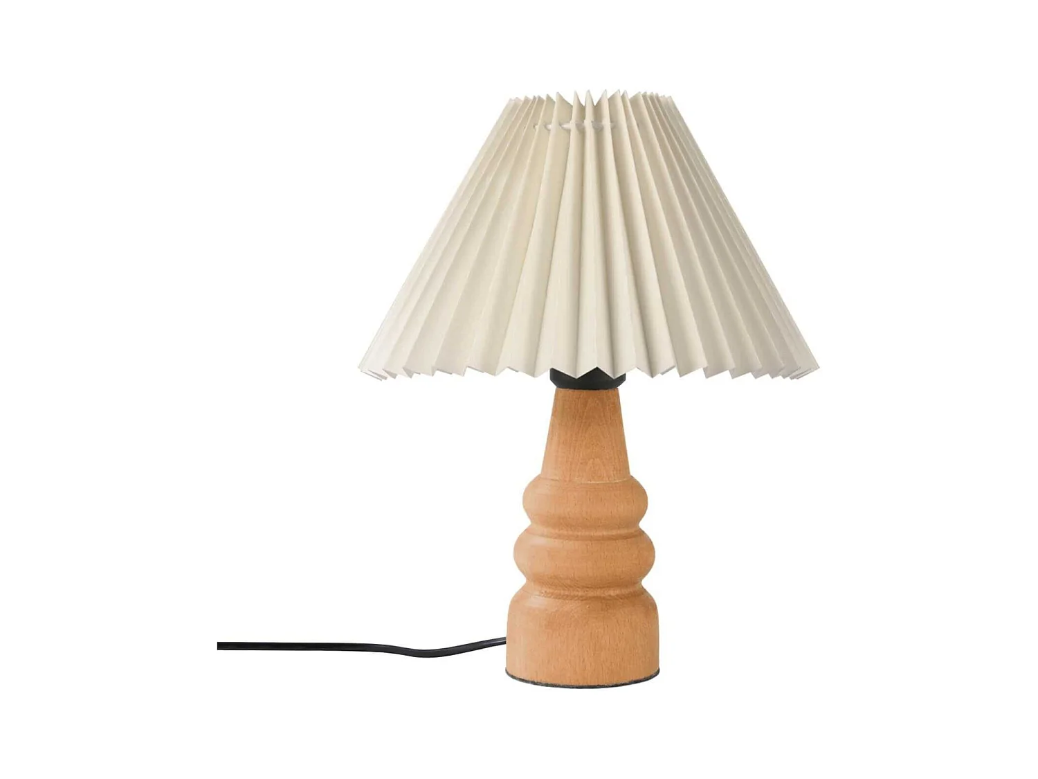 Lampe à poser en bois et PVC Serenity Modèle 2