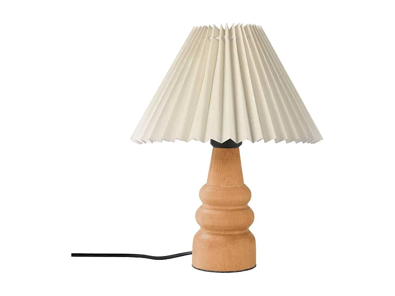 Lampe à poser en bois et PVC Serenity Modèle 2