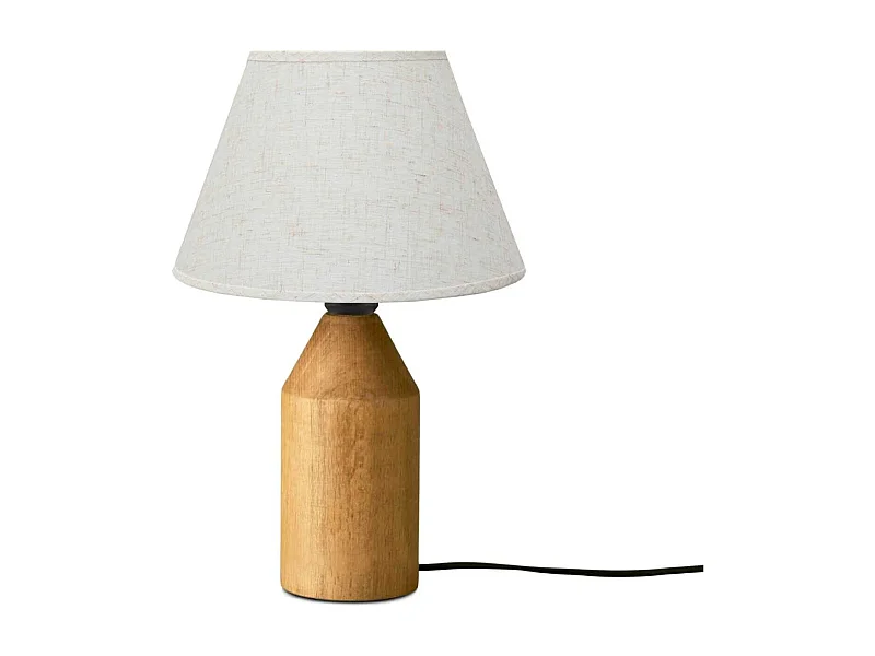 Lampe à poser en bois et PVC Serenity Modèle 1