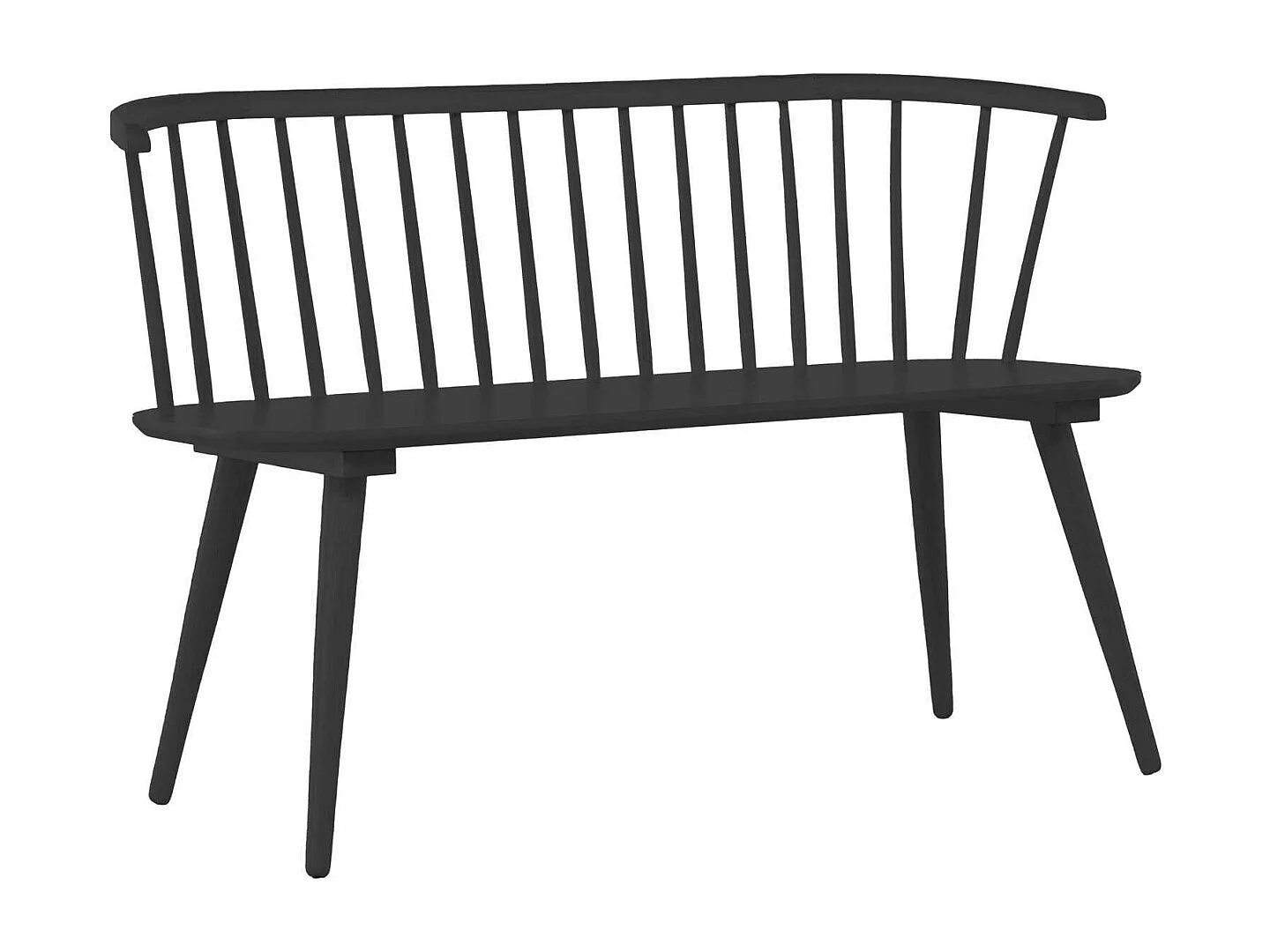 Banc Design en Bois "Bobby" 120cm Noir