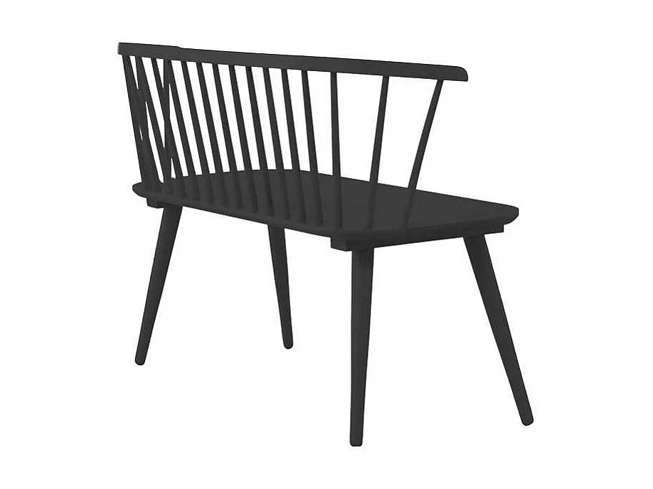 Banc Design en Bois "Bobby" 120cm Noir