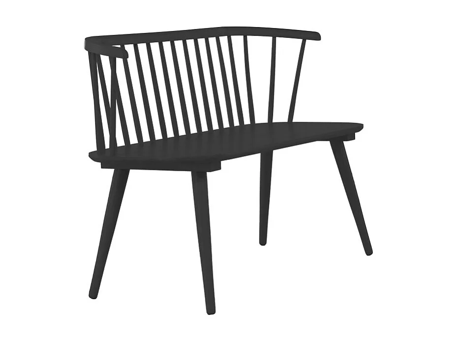 Banc Design en Bois "Bobby" 120cm Noir