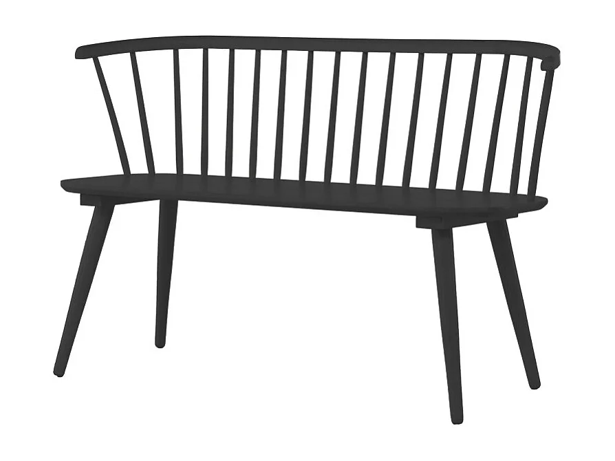 Banc Design en Bois "Bobby" 120cm Noir