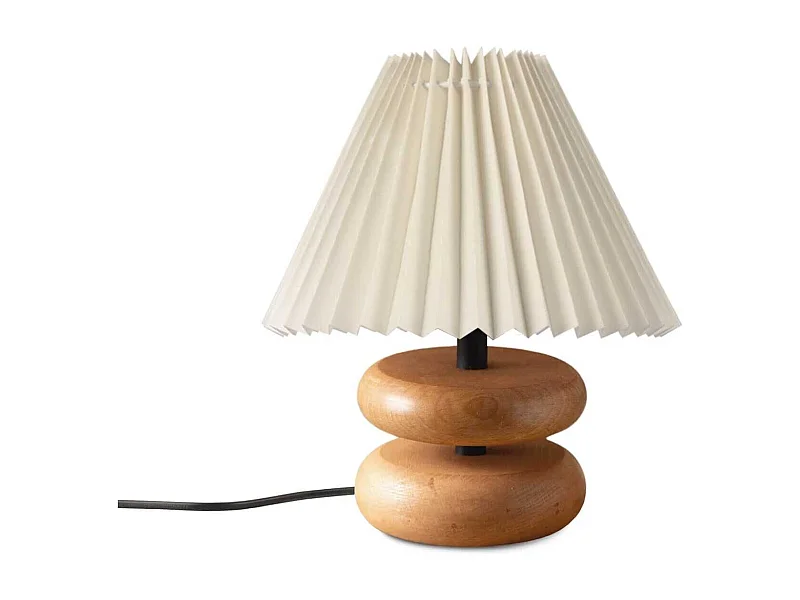 Lampe à poser en bois et PVC Serenity Modèle 4