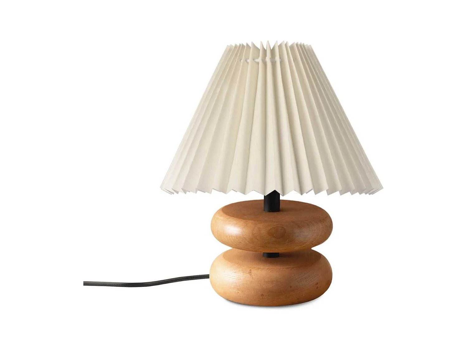 Lampe à poser en bois et PVC Serenity Modèle 4