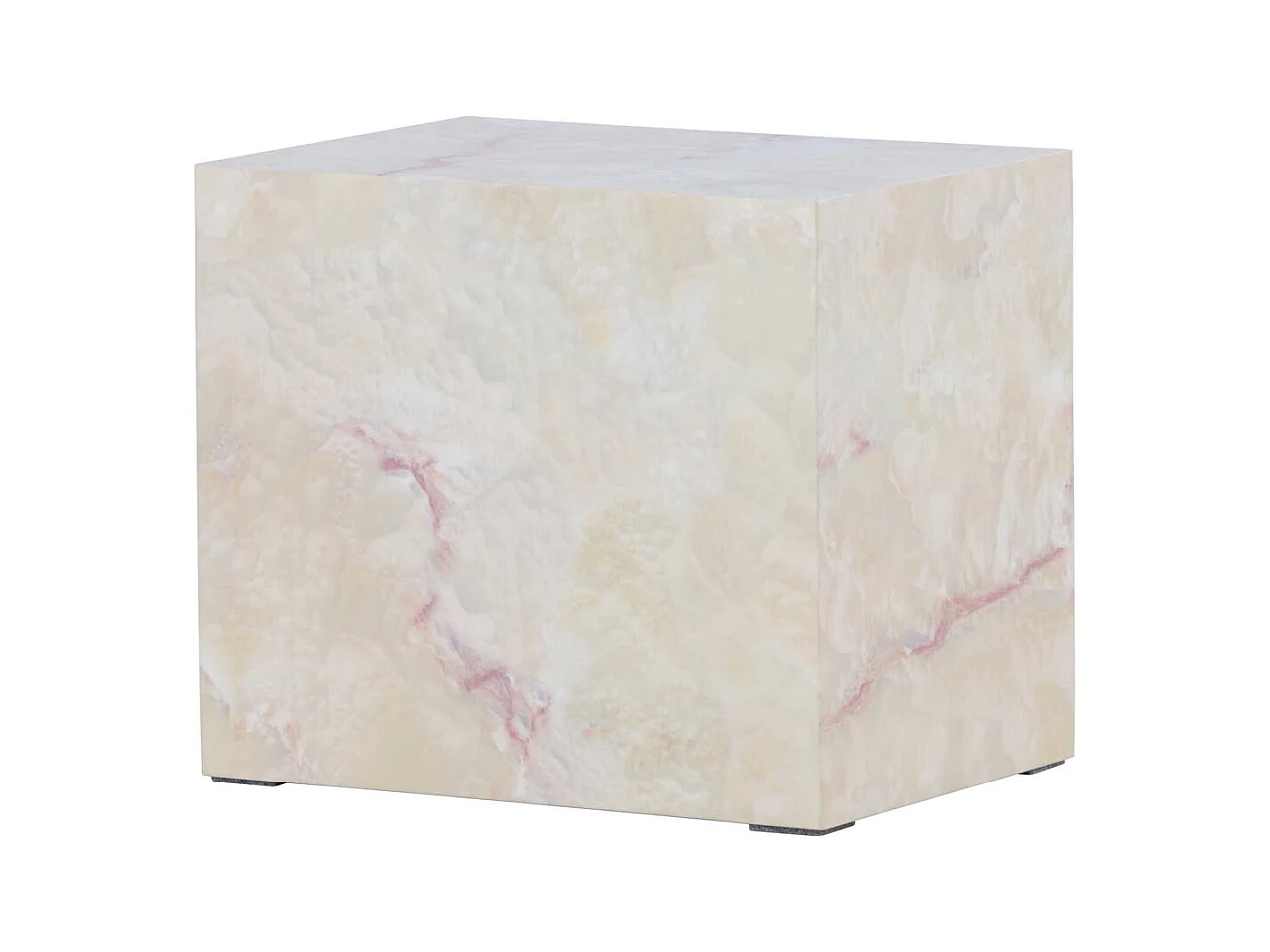 Table de Chevet Effet Pierre "York" 35cm Beige