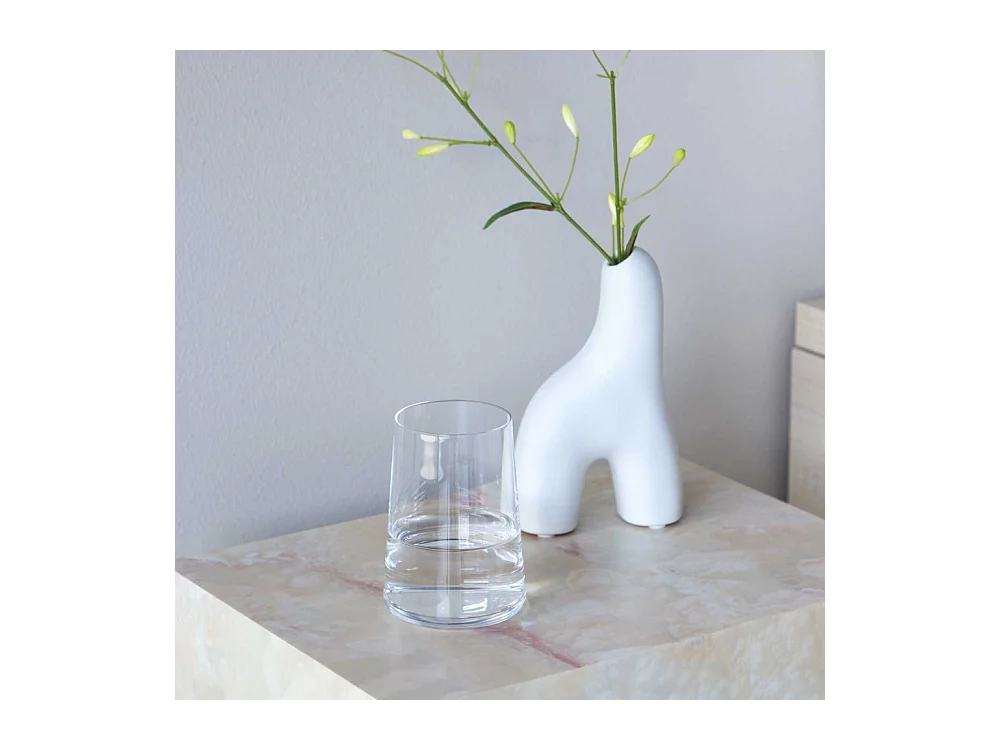 Table de Chevet Effet Pierre "York" 35cm Beige