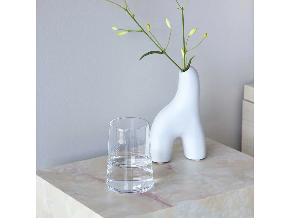 Table de Chevet Effet Pierre "York" 35cm Beige