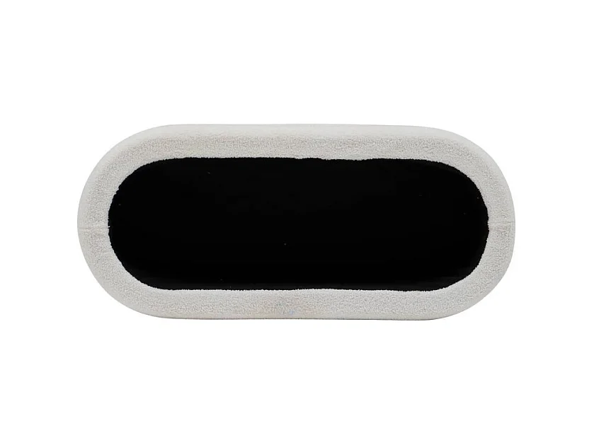 Banc Coffre Bouclette "Giulia" 110cm Blanc