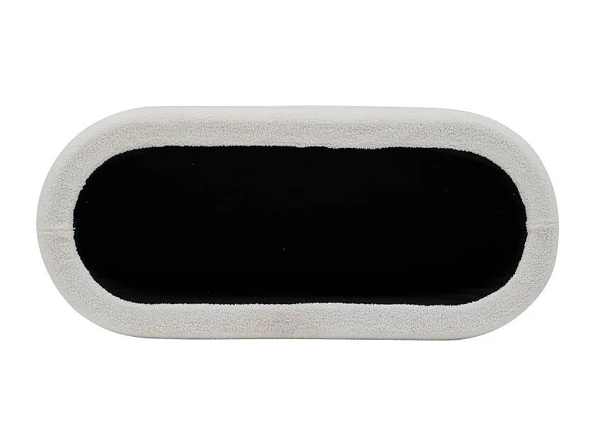 Banc Coffre Bouclette "Giulia" 110cm Blanc